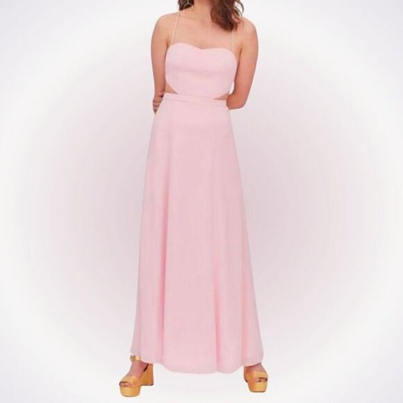 Fame & Partners Pink Starlett Maxi Dress | Sz S, NWT - Picture 1 of 7